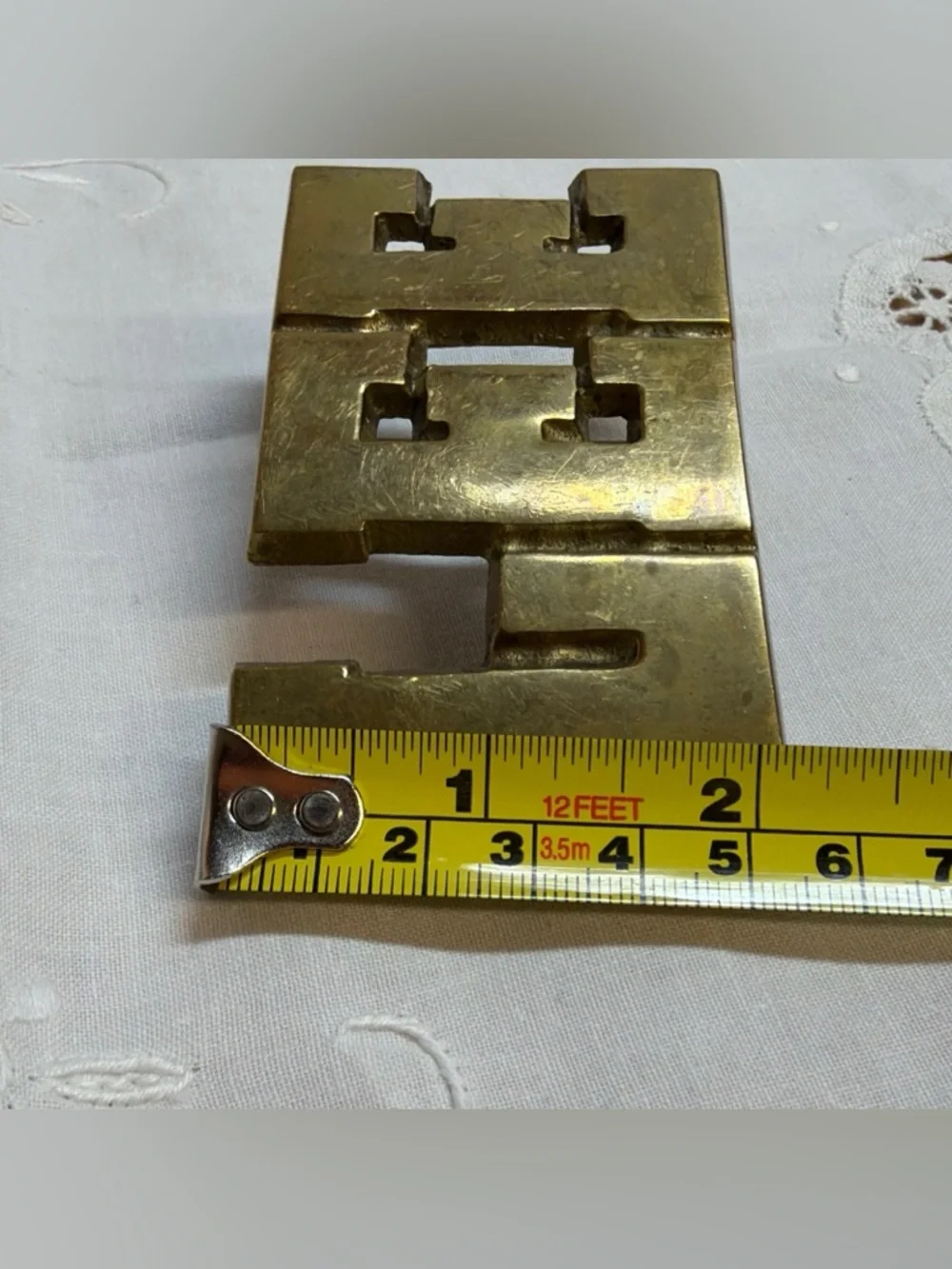 VTG Lot  Of 2 1970s Levi Original Riveted Brass & LEE  Name Belt‎ Brass Buckles